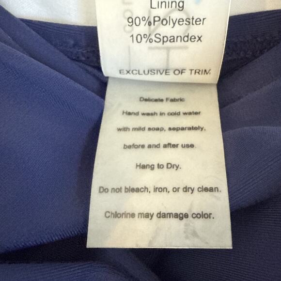 H2H COLOURS ONE PIECE DRESS SWIMWEAR RUCHED WAIST NAVY SIZE XL - Picture 6 of 11